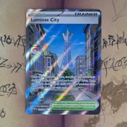 Lumiose City 111/088 Perfect Order Full Art Holo NM Pokemon Card English - Image 1