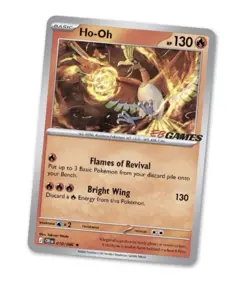 POKEMON Ho-Oh 010/086 (EB Games Promo, Sealed) [Chaos Rising] - Image 1