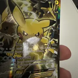 Pikachu EX XY124 XY Black Star Promo 2016 Full Art Holo Pokemon Card TCG DMG - Image 4