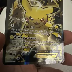 Pikachu EX XY124 XY Black Star Promo 2016 Full Art Holo Pokemon Card TCG DMG - Image 5
