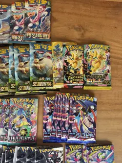Pokemon TCG Bulk Booster Packs Opened Chinese Japanese Korean Cards Hits Removed - Image 4