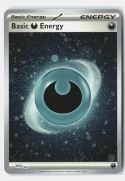 Basic Darkness Energy 007 Scarlet & Violet Energies Pokemon 151 Cosmo Holo NM - Image 1