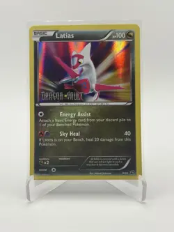2012 Latias Dragon Vault Stamped Holo 9/20 Blister Exclusives Promo Light Played - Image 1