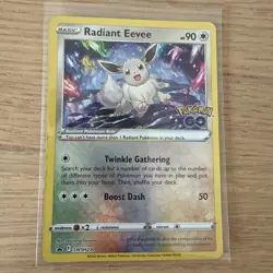 Radiant Eevee SWSH230 Pokemon Go Holo Pokemon Card - Image 1