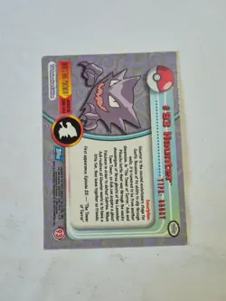 Haunter #93 Topps Blue Logo Trading Card Series 2 Pokemon Non-Holo LP - Image 2