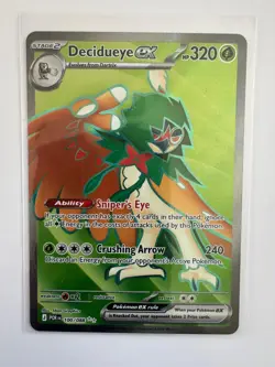 DECIDUEYE EX 100/088 PERFECT ORDER HOLO ULTRA RARE POKEMON NM/M 5BAN GRAPHICS - Image 1
