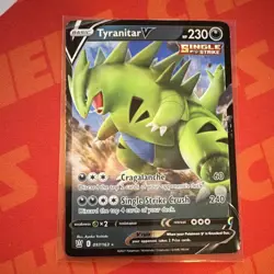 Pokemon Tyranitar V Ultra Rare Swsh Battle Styles 097/163 - NM & SHIPS FREE! - Image 1