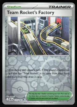 Team Rocket's Factory 173/182 Uncommon Destined Rivals Pokemon Reverse Holo NM - Image 1
