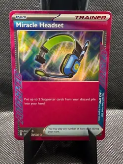 Miracle Headset 183/191 ACE SPEC Rare Surging Sparks Pokemon Near Mint - Image 1