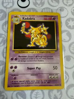 Kadabra 32/102 Uncommon Base Set Unlimited Pokemon Deutsch Lightly Played - Image 2