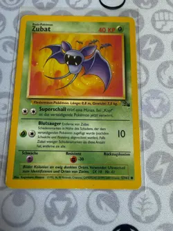 Zubat 57/62 Common Fossil Pokemon Lightly Played - Image 2