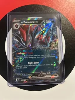 Pokemon TCG N's Zoroark EX Double Rare Holo Card 098/159 Sv09 Journey Together - Image 1
