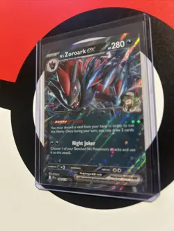 Pokemon TCG N's Zoroark EX Double Rare Holo Card 098/159 Sv09 Journey Together - Image 2