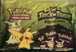 Pokemon Trick or Trade Booster Bundle Box Pokemon TCG Booster, 50 Mini Packs - Image 1