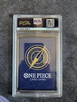 One Piece Trafalgar Law "Pre Errata" Alt Art OP01-047 Romance Dawn PSA 10 - Image 2