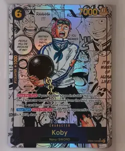 Koby Manga Rare (EB04-044 SEC) One Piece Card Game - Image 2