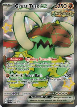Great Tusk ex Holo Promo SV: Scarlet & Violet Promo Cards 072 NM - Image 1
