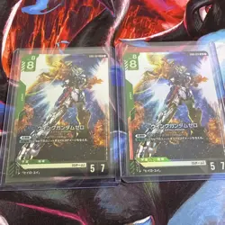 JP Gundam Card Game Newtype Rising Wing Gundam Zero GD01-024 LR Set of 2 - Image 1