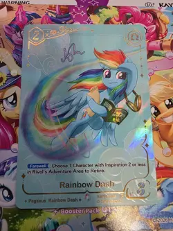 Kayou My Little Pony TCG Fantasy Wonderland Rare CR Card Rainbow Dash BP01-CR05 - Image 2