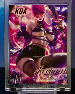 K/DA League of Legends Evelynn Goddess Alliance 2 N01.004 Waifu Premium Card - Image 1