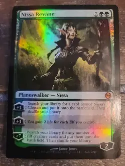 MTG FOIL Nissa Revane – Zendikar Card # 170 - Image 1