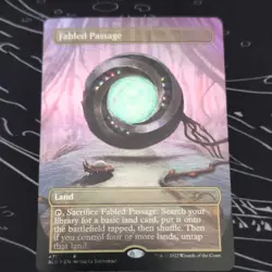Wizards of the Coast Fabled Passage Borderless Galaxy Foil SLD Rare Land #47 ENG - Image 1