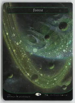 Forest (495) (Borderless) (Galaxy Foil) 495 Unfinity Magic: The Gathering LP - Image 1