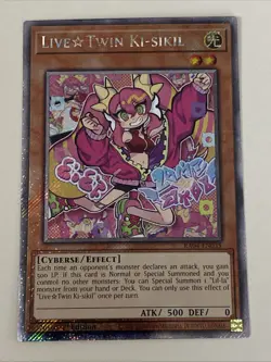 Yugioh - Live Twin Ki-sikil - 1st Edition Platinum Secret Rare NM - Free Holo - Image 1