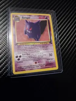 Pokemon Gengar TCG 20/62 Fossil 1st Edition - Image 1