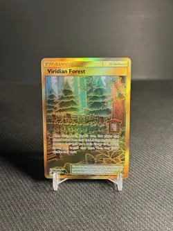 Pokemon TCG Viridian Forest (Secret) 256/236 Sm-Unified Minds Holo NM/NM- - Image 1