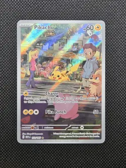 Pikachu 173/165 SV 151 Illustration Rare Holo Pokemon TCG English NM - Image 1