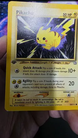 Pokemon Neo Genesis 1st Edition Pikachu 70/111 Non Holo - Image 3