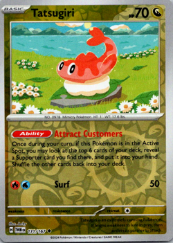 Tatsugiri 131/167 Twilight Masquerade Reverse Holo Pokemon TCG NM - Image 1