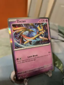 2025 Pokemon—Zacian #015 Phantasmal Flames—Black Star Promo Holo NM - Image 2
