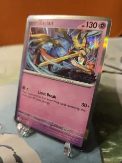 2025 Pokemon—Zacian #015 Phantasmal Flames—Black Star Promo Holo NM - Image 3