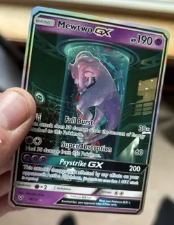 Mewtwo GX 78/73 2017 Shining Legends Secret Rare Holo Full Art GX 190 NM - Image 5