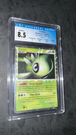 Celebi (Prime) Triumphant Ultra Rare Holo #92 Pokemon TCG CGC 8.5 NM/Mint+ - Image 1