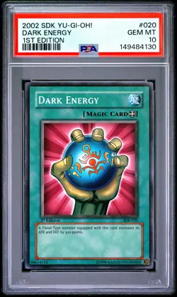 2002 YU-GI-OH! STARTER DECK: KAIBA 1ST EDITION #020 DARK ENERGY PSA 10 - Image 1