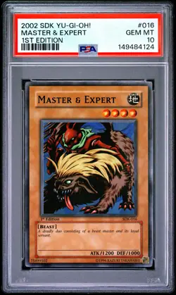 2002 YU-GI-OH! STARTER DECK: KAIBA 1ST EDITION #016 MASTER & EXPERT PSA 10 - Image 1