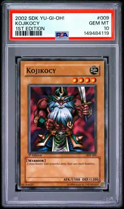 2002 YU-GI-OH! STARTER DECK: KAIBA 1ST EDITION #009 KOJIKOCY PSA 10 - Image 1