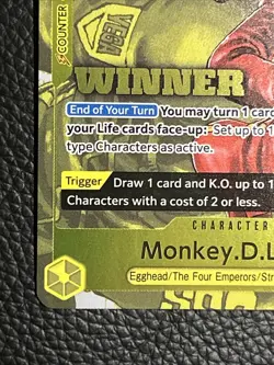 One Piece Monkey.D.Luffy P-106 Stamp (Winner Pack 2026 Vol. 2) Promo NM Foil - Image 4