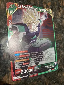 SS Broly Evolutions Harbinger Championship Foil Dragon Ball Super Card Game | NM - Image 3