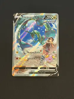 Pokemon Evolving Skies Rayquaza v Alt Art Card 194/203 NM Condition - Image 1