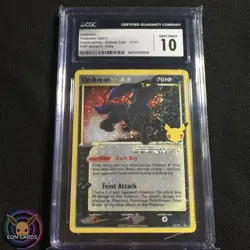 Umbreon GOLD STAR HOLO 17/17 (CGC 10 GEM MINT) Celebrations Pokemon Cards - Image 1