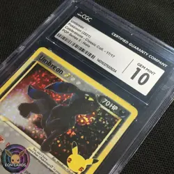 Umbreon GOLD STAR HOLO 17/17 (CGC 10 GEM MINT) Celebrations Pokemon Cards - Image 3