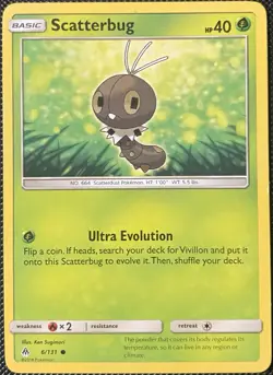 Scatterbug 6/131 Sm-Forbidden Light Regular - Pokemon Card - Image 1