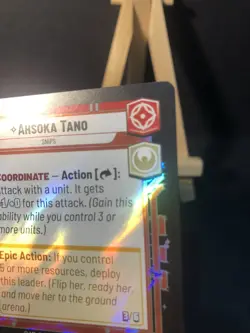 Star Wars Unlimited TOTR Foil Judge Promo Card 001/257 Ahsoka Tano Near Mint + - Image 5