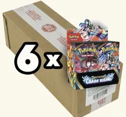 SEALED CASE of 6x Pokemon Chaos Rising Booster Box - Image 1