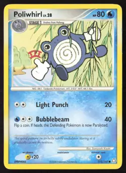 Poliwhirl 115/146 Common Legends Awakened Pokemon Lightly Played - Image 1