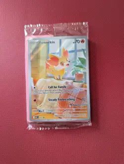Pokemon TCG Fennekin 080 Black Star ETB promo - Pokemon Centre Stamped SEALED - Image 1